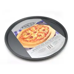 PRESS - Bandeja Molde Redonda para Pizza 37 x 1.5 cm 77110 Gris