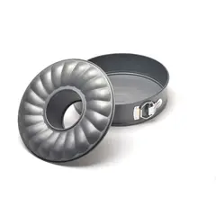 PRESS - Molde para Torta Desmontable Doble Fondo 25x8.5 cm 77124 Gris