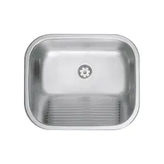 TRAMONTINA - Lavadero de Empotrar En Acero Inoxidable Satinado 34 L 50x40 cm