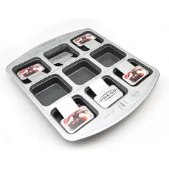 PRESS - Molde para Brownies de 9 Unid 31.5x26x2.7 cm 77118 Gris