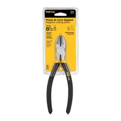 PRETUL - Alicate Corta Frío de 8 Pulgadas Mango Cubierto de PVC