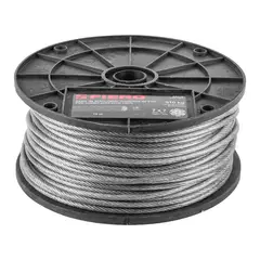 FIERO - Guaya de Acero 1/8'' Recubierta Pvc de 75 M. Carga 510 kg