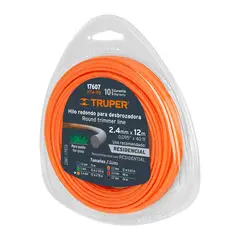 TRUPER - Hilo Redondo Para Guadaña 12Mt Diámetro 2.4Mm