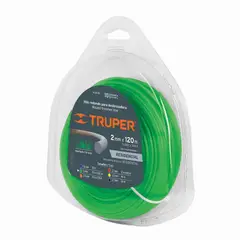 TRUPER - Hilo Redondo Para Guadaña 120Mt Diámetro 2.0 Mm