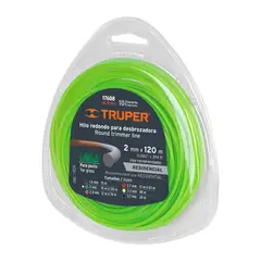 TRUPER - Hilo Redondo Para Guadaña 15Mt Diámetro 2.0 Mm