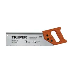 TRUPER - Serrucho de Costilla de 35 cm 9 DPP con Mango de Madera