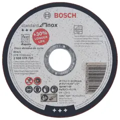 BOSCH - Disco Abrasivo Corte Standard 4 1/2 x 0.040 Pulgadas Set x 25 Unidades