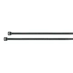 VOLTECK - 100 Amarres Plásticos de 15 cm Tensión 18 Libras Negro