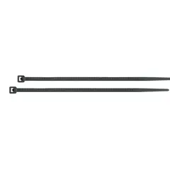 VOLTECK - 50 Amarres Plásticos de 20 cm Tensión 50 Libras Negro