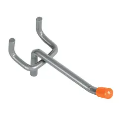 TRUPER - Gancho Recto de 5 cm para Panel Ranurado. Con Punta de Goma