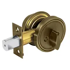 HERMEX - Cerrojo O Chapa de Seguridad para Entrada. Latón Oscuro