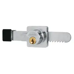 HERMEX - Cerradura O Chapa para Vitrina Deslizable. Color Cromo