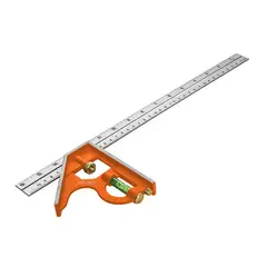 TRUPER - Escuadra de Combinación 16'' (41 Cm) Con Punzón para Marcar