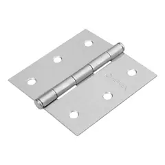 HERMEX - Caja de 10 Bisagras Cuadradas de 7.6 Cm. Acero Cromo Mate