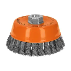TRUPER - Grata Copa de Alambre Trenzado Fino de 5'' Eje de 5/8-11