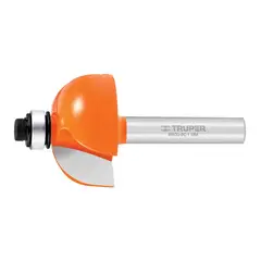 TRUPER - Fresa Cuarto Bocel Balinera Diámetro 1.1/8 Pulgadas Corte 14 mm