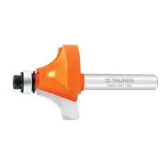 TRUPER - Fresa Redondeadora de Moldura con Balinera Diámetro 1.1/4 Pulgadas