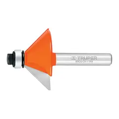 TRUPER - Fresa Chaflán con Balinera Diámetro 1.1/4 Pulgadas Corte 15 mm