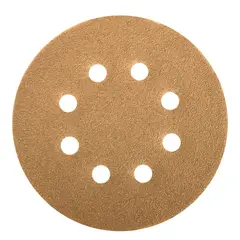 TRUPER - 5 Discos de Lija 5 Pulgadas para Lijadora Roto Orbital Grano 80