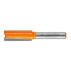 TRUPER - Fresa Recta de Dos Filos Diámetro 3/8 Pulgadas y Corte de 25.4 mm