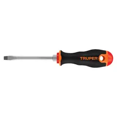 TRUPER - Destornillador de Pala 1/4 Pulgadas x 4 Pulgadas Comfort Grip