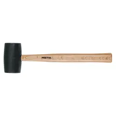PRETUL - Mazo de Goma de 24 Oz con Mango de Madera