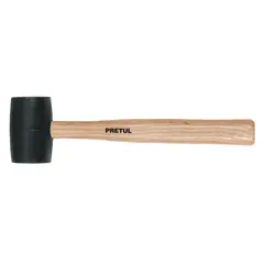 PRETUL - Mazo de Goma de 16 Oz con Mango de Madera