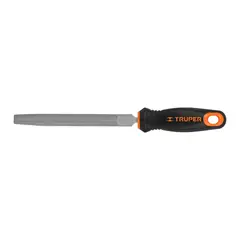 TRUPER - Lima Media Caña Bastarda de 6 Pulgadas Mango Comfort Grip