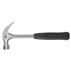 PRETUL - Martillo Tubular Pulido de 16 Oz Uña Curva Mango de 33 cm