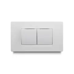 VETO - Interruptor Doble Balancín Ancho Premium