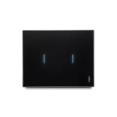 VETO - Interruptor Doble Inteligente Plura Negro