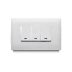 VETO - Conmutador Triple Botón Ancho Vive