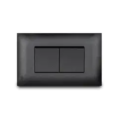 VETO - Interruptor Doble No Neon Negro