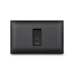 VETO - Pulsador de Timbre Simple Vive Negro