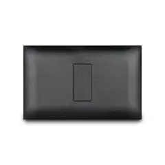 VETO - Placa Ciega con Bastidor Vive Negra