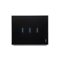 VETO - Interruptor Triple Conmutable Plura Negro