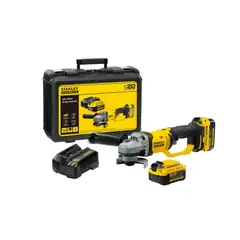 STANLEY - Combo Pulidora Inalámbrica 20v 2 Bat 4ah Scg400m2k-b3a + 10 Discos