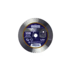 VULCAN - Hoja de Acero de Corte Liso de 108 Dientes de 16.51 cm