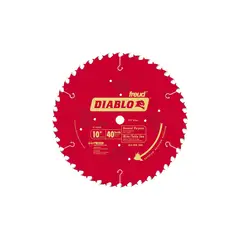 DIABLO - Disco de Corte para Sierra Circular 25.40 cm. 40 Dientes