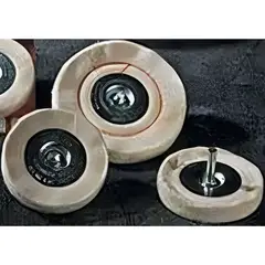 DICOL - Disco de Franela de 10.16 cm Montado con Almohadilla Cosida