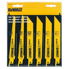 DEWALT - Hoja de Sierra Sable Surtido 6 Unidades
