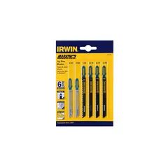 IRWIN - Hoja para Caladora Vastago en T Surtida X 6 Piezas