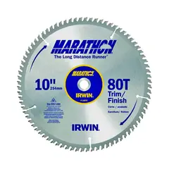 IRWIN - Disco de Corte para Sierra Circular 25.40 cm 80 Dts para Construcción