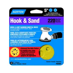NORTON - Disco de Lijado con G/T de 12.70 cm Grano 220