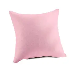 BANZAY - Funda para Cojín Decorativo Cuadrado En Tela - Rosado