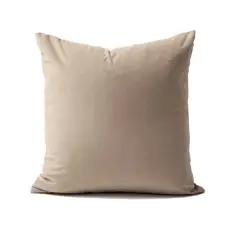 BANZAY - Funda para Cojín Decorativo Cuadrado En Tela - Beige