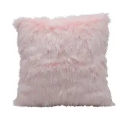 BANZAY - Funda para Cojín Peluche Largo Palo de Rosa