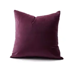 BANZAY - Funda para Cojín Decorativo Cuadrado En Tela - Lila