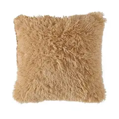 BANZAY - Funda para Cojín Peludo Camel
