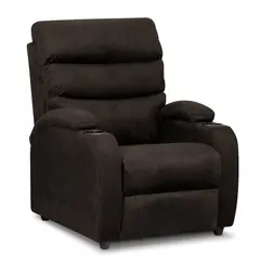 ELITE LIVING - Silla Reclinable Trevi Estática Microfibra Chocolate